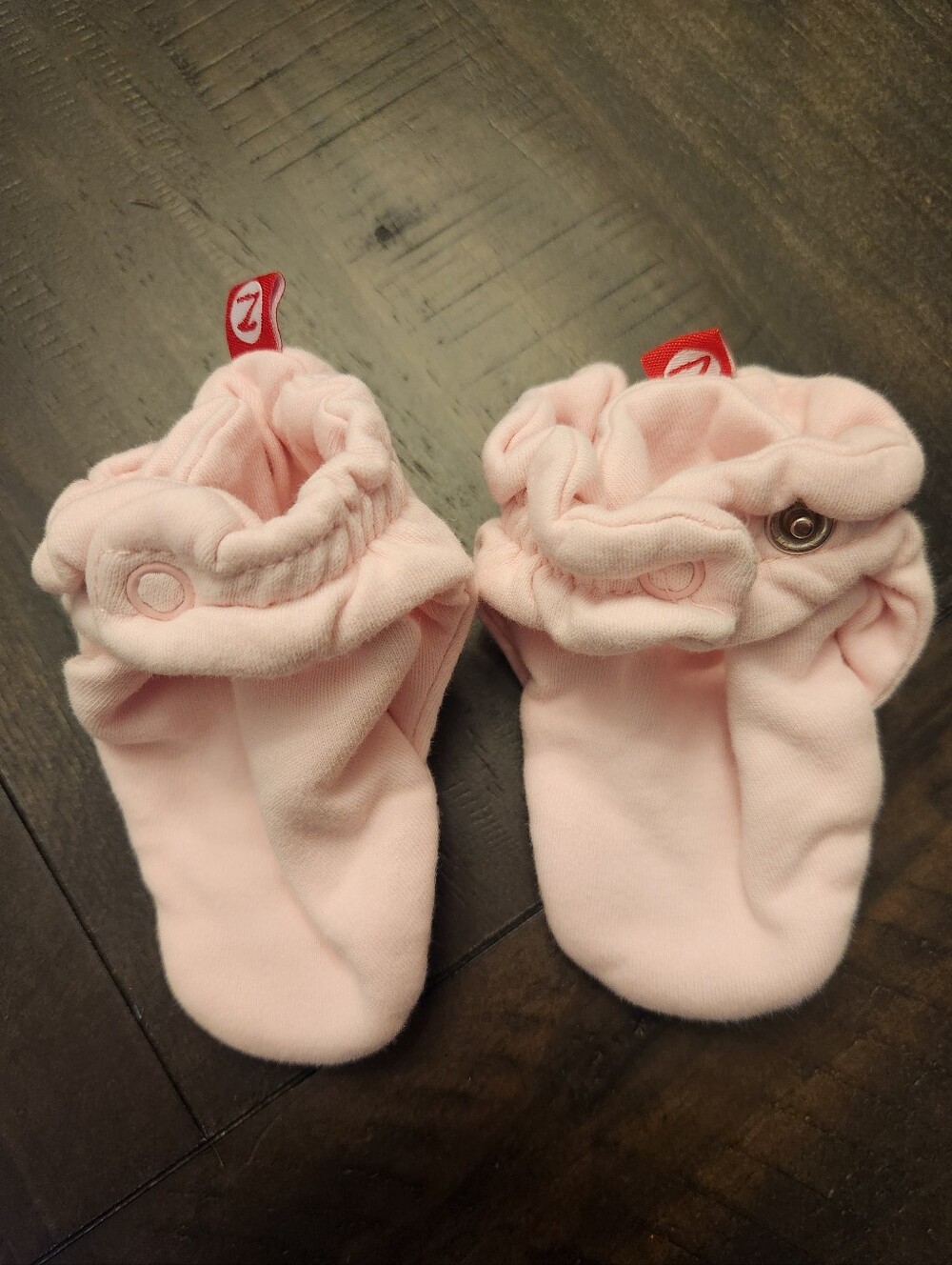 Zutano 12M Light Pink Baby Booties